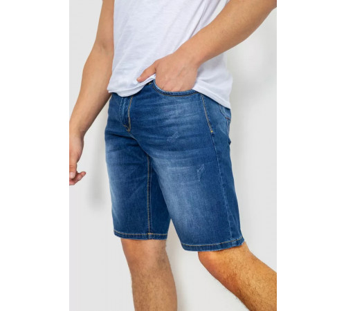 Шорты мужские джинсовые, цвет синий, 244R5A-048