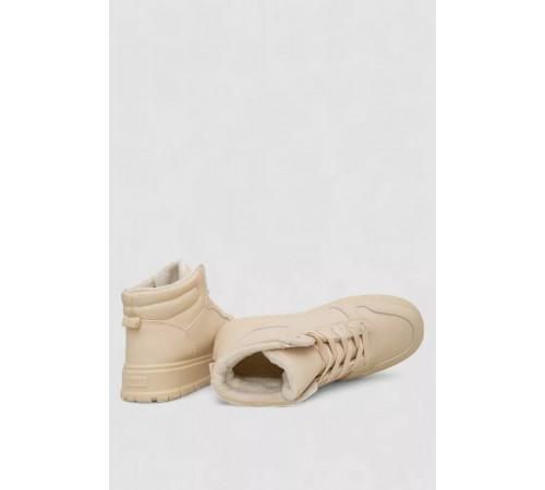 Кроссовки женские зимние на меху, бежевый, 248RMB17