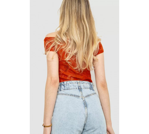 Топ женский однотонный, цвет терракотовый, 244R160