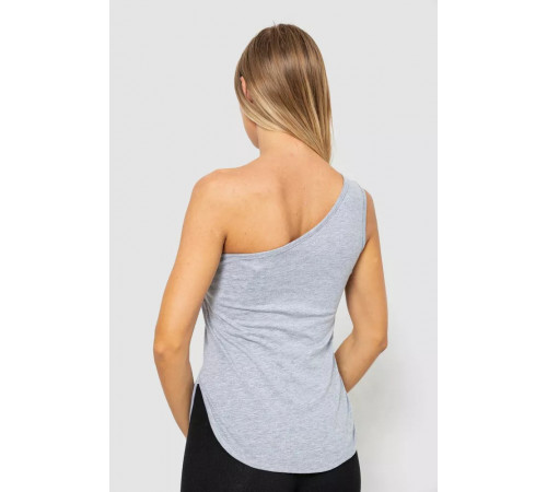 Майка жіноча зі стразами, колір сірий, 247R029