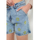 Шорты женские, цвет голубой, 244R0504