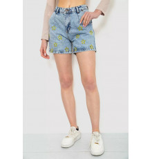 Шорты женские, цвет голубой, 244R0504