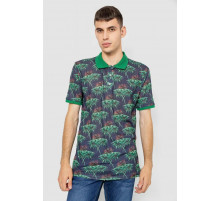 Поло чоловіче з принтом, колір зелено-синій, 247R309