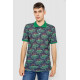 Поло чоловіче з принтом, колір зелено-синій, 247R309