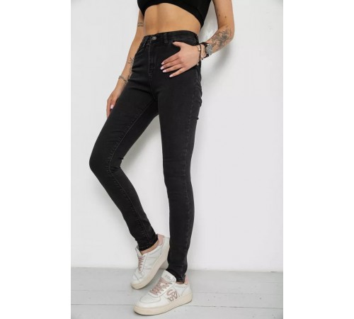 Джинси жіночі Skinny, колір чорний, 182R5126 Джинси жіночі Skinny, колір чорний, 182R5126