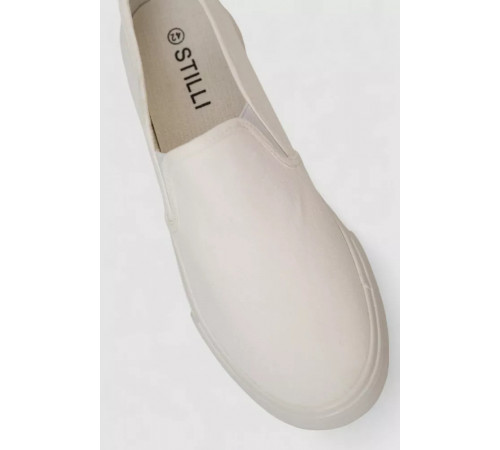 Кеди з тканини, колір білий, 248RLX01