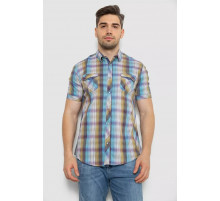 Рубашка мужская с коротким рукавом, цвет разноцветный, 214R7146