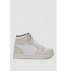 Кросівки жіночі зимові на хутрі, колір біло-бежевий, 248RH1030