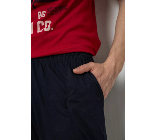 Піжама чоловіча, колір бордово-синій, 243R2015-5