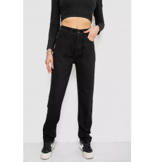 Джинси жіночі MOM, колір чорний, 244R1382