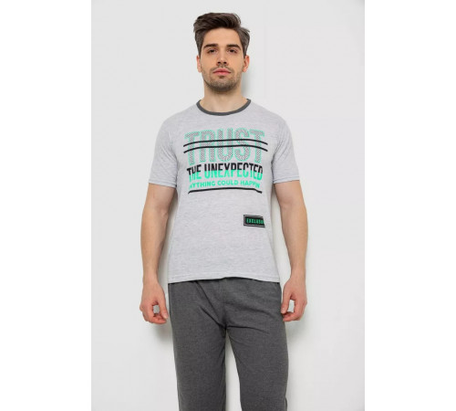 Піжама чоловіча, колір сірий, 243R6200