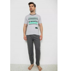 Піжама чоловіча, колір сірий, 243R6200