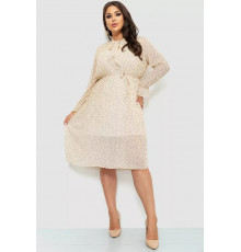 Сукня шифонова, колір світло-бежевий, 204R721-1