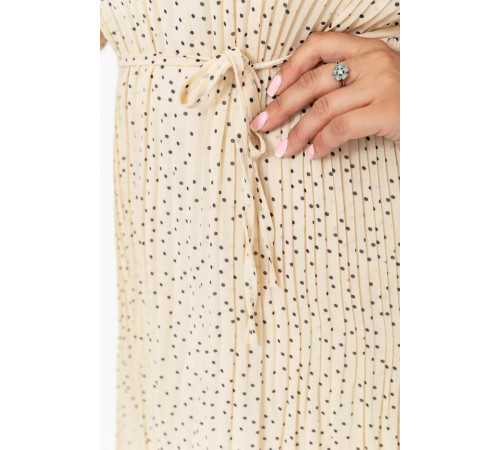 Сукня шифонова, колір світло-бежевий, 204R721-1