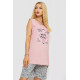 Піжама жіноча з принтом, колір пудровий, 243R8484