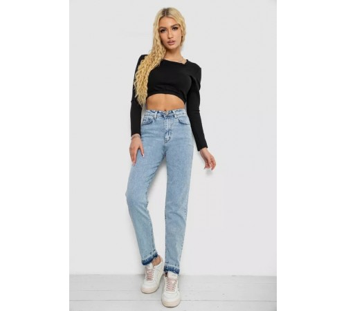Джинси жіночі MOM, колір блакитний, 244R501-10 Джинси жіночі MOM, колір блакитний, 244R501-10