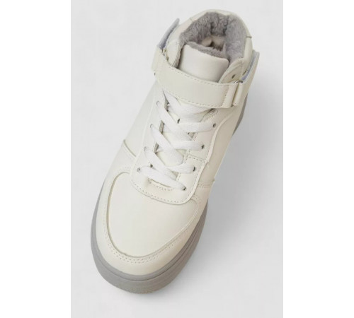 Кросівки жіночі зимові на хутрі, колір біло-сірий, 248RAM02-7