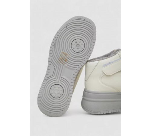 Кросівки жіночі зимові на хутрі, колір біло-сірий, 248RAM02-7