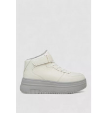 Кросівки жіночі зимові на хутрі, колір біло-сірий, 248RAM02-7