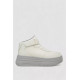 Кросівки жіночі зимові на хутрі, колір біло-сірий, 248RAM02-7