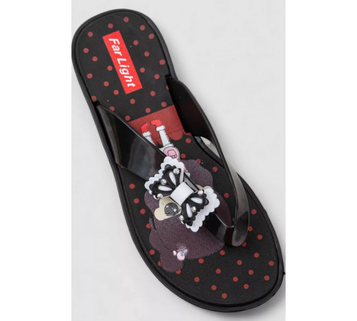 В'єтнамки дитячі для дівчаток, колір чорний, 243R7000C-3