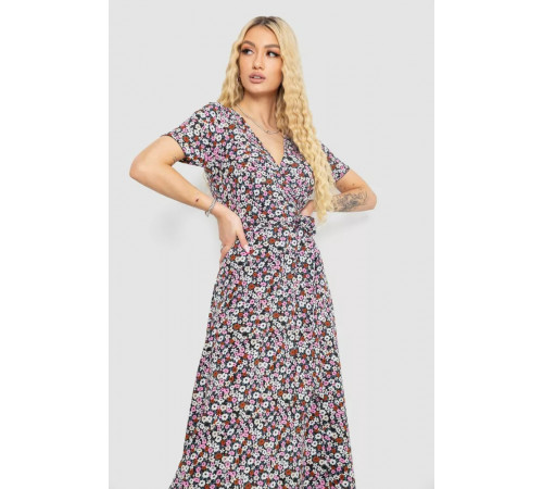 Сарафан із принтом на запах, колір різноколір, 241R180