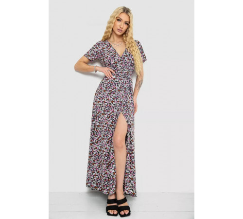 Сарафан із принтом на запах, колір різноколір, 241R180