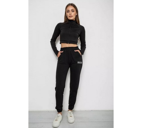 Спортивные брюки женские, цвет черный, 238R5052 Спортивные брюки женские, цвет черный, 238R5052