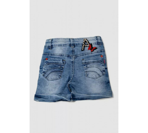 Джинсовые шорты для девочки, цвет синий, 247R1003
