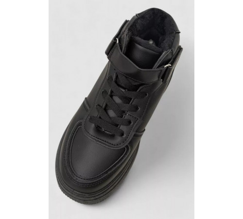 Кросівки жіночі зимові на хутрі, колір чорний, 248RAM03