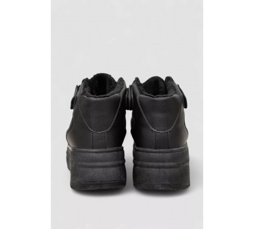 Кросівки жіночі зимові на хутрі, колір чорний, 248RAM03