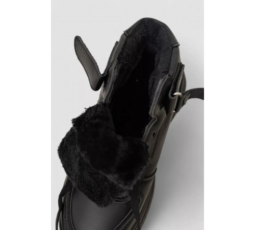 Кросівки жіночі зимові на хутрі, колір чорний, 248RAM03