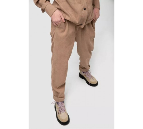 Костюм дитячий для дівчаток вельвет, колір бежевий, 102R1524 Костюм дитячий для дівчаток вельвет, колір бежевий, 102R1524