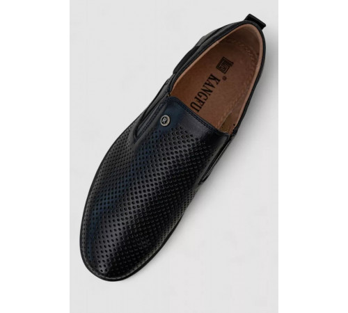 Туфли мужские с перфорацией, цвет темно-синий, 243RB1582.