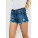 Шорти жіночі джинсові, колір синій, 244R261