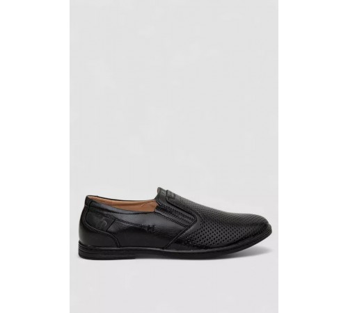 Туфлі чоловічі з перфорацією, колір чорний, 243RB1972