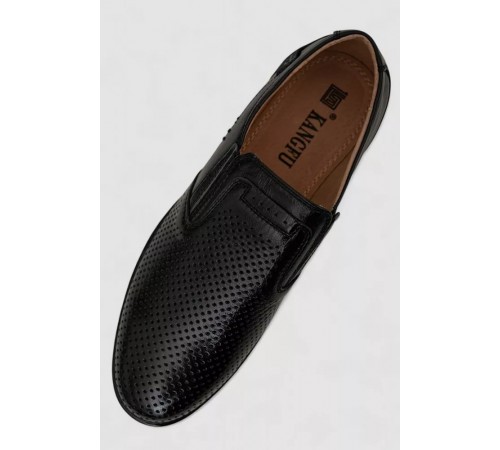 Туфлі чоловічі з перфорацією, колір чорний, 243RB1972