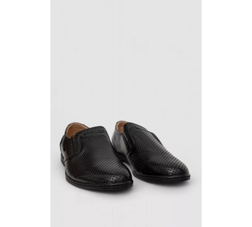 Туфлі чоловічі з перфорацією, колір чорний, 243RB1972