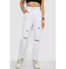Джинси жіночі, колір білий, 182R1601-1