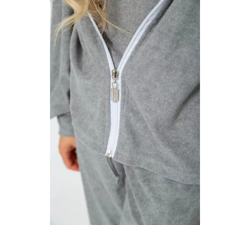 Спорт костюм жіночий махровий трійка, колір сірий, 102R5250