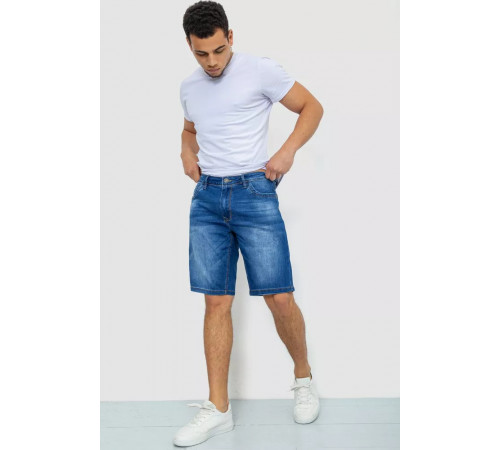 Джинсовые шорты мужские, цвет синий, 244R5A-042
