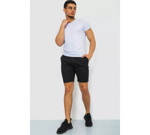 Шорты мужские однотонные, цвет черный, 244R7830.