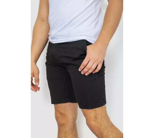 Шорты мужские однотонные, цвет черный, 244R7830.