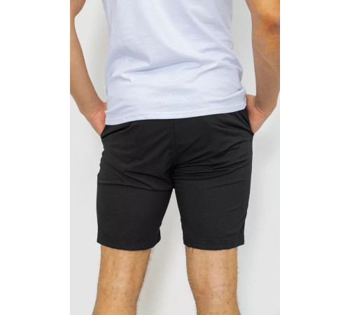 Шорты мужские однотонные, цвет черный, 244R7830.