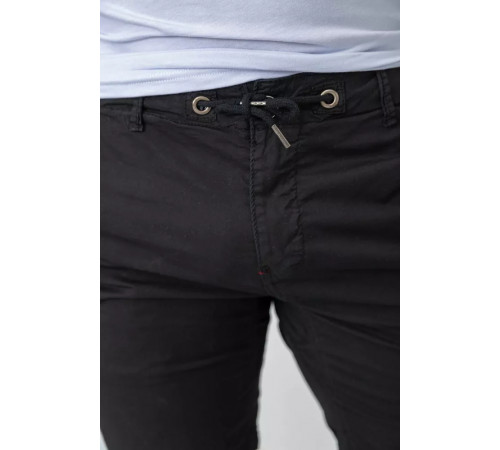 Шорты мужские однотонные, цвет черный, 244R7830.