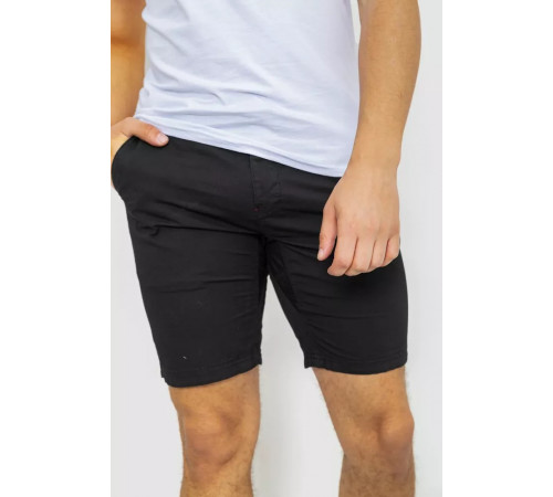 Шорты мужские однотонные, цвет черный, 244R7830.