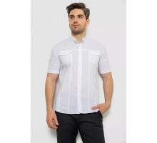 Рубашка мужская однотонная, цвет белый, 214R6917-2