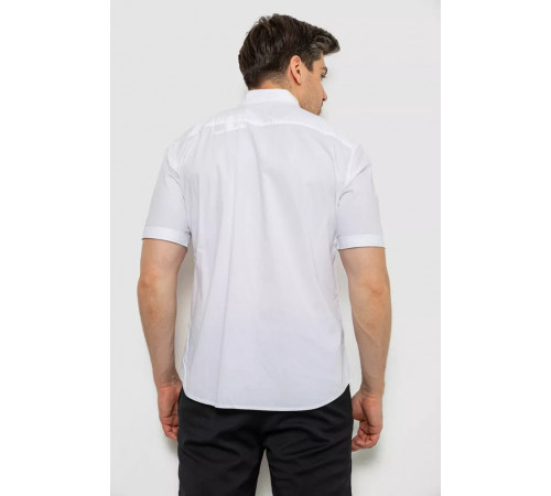 Сорочка чоловіча однотонна, колір білий, 214R6917-2
