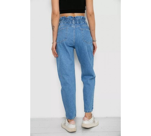 Джинсы женские Mom-fit, цвет голубой, 244R1573 Джинсы женские Mom-fit, цвет голубой, 244R1573