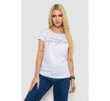 Женская футболка с принтом, цвет белый, 244R2208-1